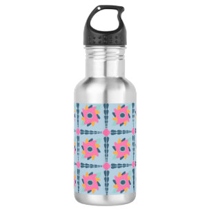 Dekorative bunte Fliese Edelstahlflasche