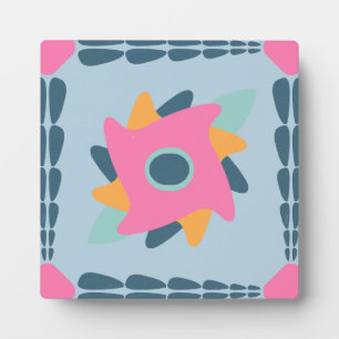 Dekorative bunte Fliese Fotoplatte