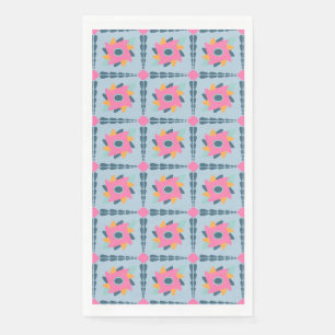 Dekorative bunte Fliese Serviette