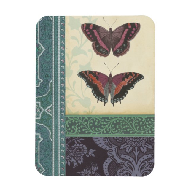 Dekorative Butterfly Brocade von Vision Studio Magnet (Vertikal)