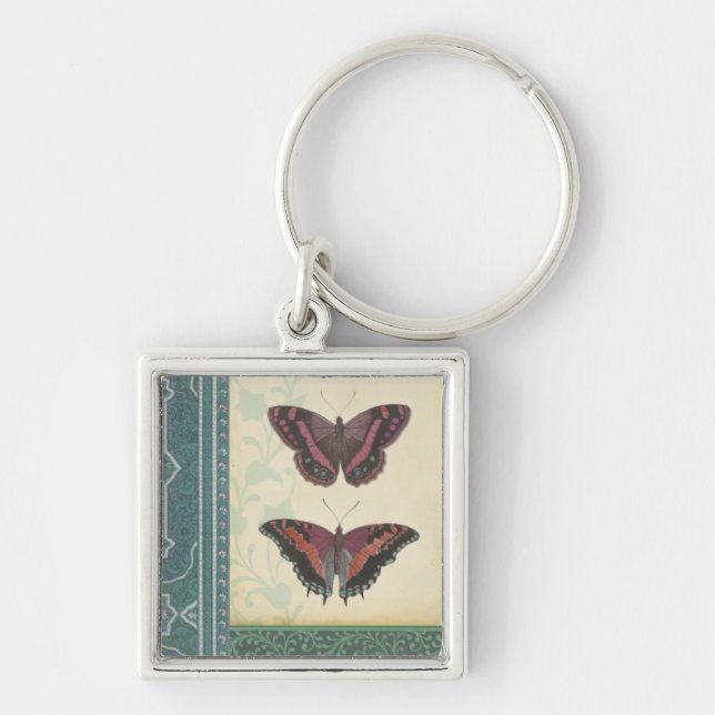 Dekorative Butterfly Brocade von Vision Studio Schlüsselanhänger (Vorne)