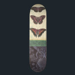 Dekorative Butterfly Brocade von Vision Studio Skateboard<br><div class="desc">Dieses dekorative Brokat-Design von Vision Studio verfügt über Schmetterlinge mit Blumendrucken in separaten Blöcken. Der helle Hintergrund des Blocks mit den Schmetterlingen kontrastiert sehr schön mit der dunklen Färbung. Bestellen Sie jetzt Ihr Exemplar!</div>
