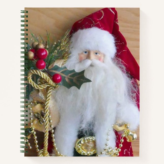 DEKORATIVE CHRISTMAS SANTA NOTIZBUCH (Vorderseite)