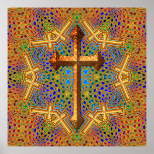DEKORATIVE CROSS POSTER