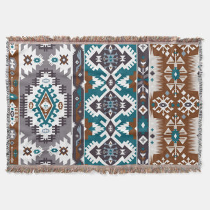 Dekorative Decke. Buntes Muster in der aztekischen Decke