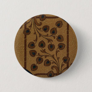 Dekorative Deco-Blumen Button