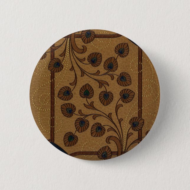 Dekorative Deco-Blumen Button (Vorderseite)