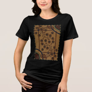 Dekorative Deco-Blumen Tri-Blend Shirt
