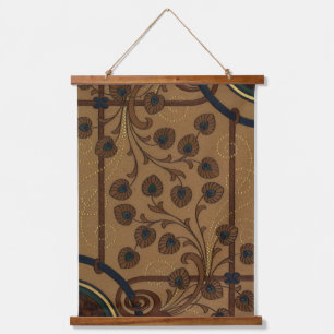 Dekorative Deco-Blumen Wandteppich Mit Holzrahmen