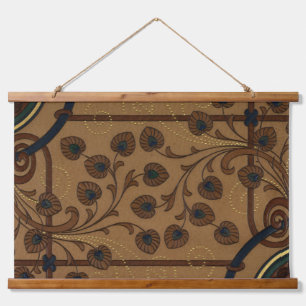 Dekorative Deco-Blumen Wandteppich Mit Holzrahmen