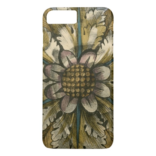 Dekorative Demaskrosette auf grauem Hintergrund Case-Mate iPhone Hülle (Rückseite)