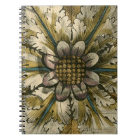 Dekorative Demaskrosette auf grauem Hintergrund