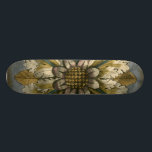 Dekorative Demaskrosette auf grauem Hintergrund Skateboard<br><div class="desc">Jennifer Goldberger produzierte diesen dekorativen Damast mit einem schönen Rosette auf grauem Hintergrund. Ein Damast ist ein gewebtes Muster, das aus Seide, Wolle, Leinen oder anderen Stoffen hergestellt werden kann, die während des byzantinischen Reiches erfunden wurden. Kaufen Sie diesen Druck, um Ihren Freunden Ihre Liebe der antiken Kultur zu zeigen!...</div>