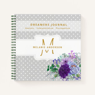Dekorative Dreamers Journal Dream Analysis Notes Notizbuch