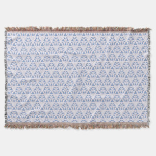 Dekorative Dreiecke Blau Weiß Decke