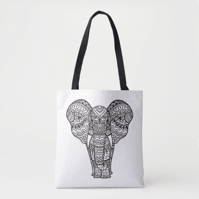 Dekorative Elefant-Art 2 Tasche (Vorderseite)