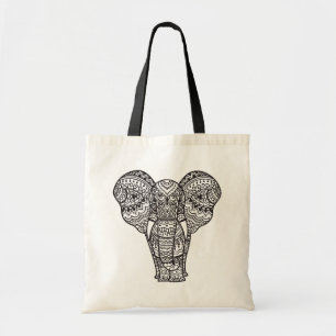 Dekorative Elefant-Art Tragetasche