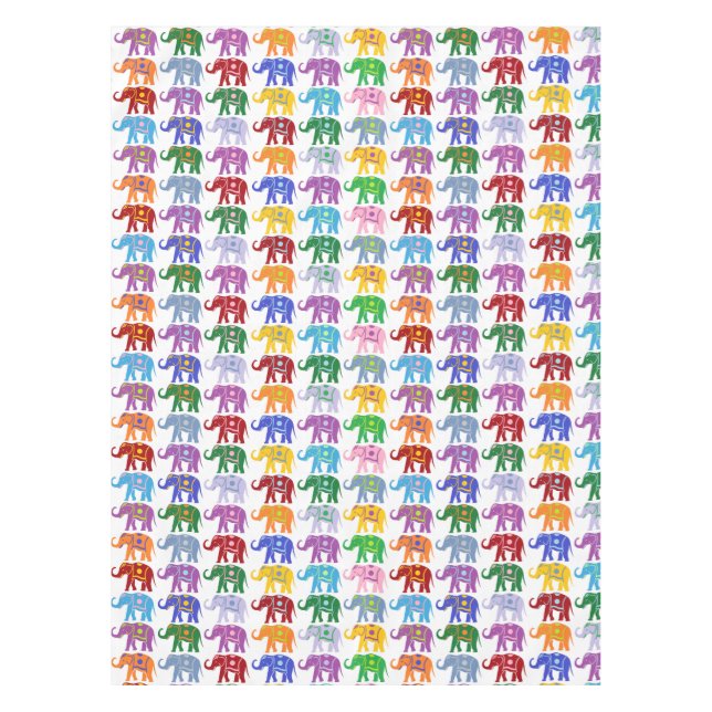 Dekorative Elefanten Tischdecke (Vorderseite)