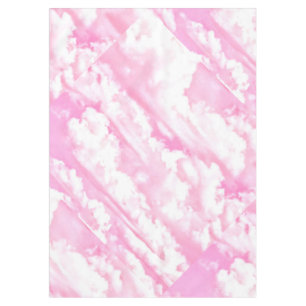 Dekorative Elegant Soft Powder Pink Wolken Tischdecke