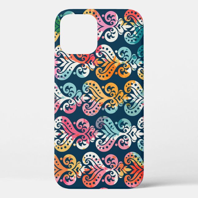 Dekorative Elemente, vielseitiges Musterdesign. Case-Mate iPhone Hülle (Rückseite)