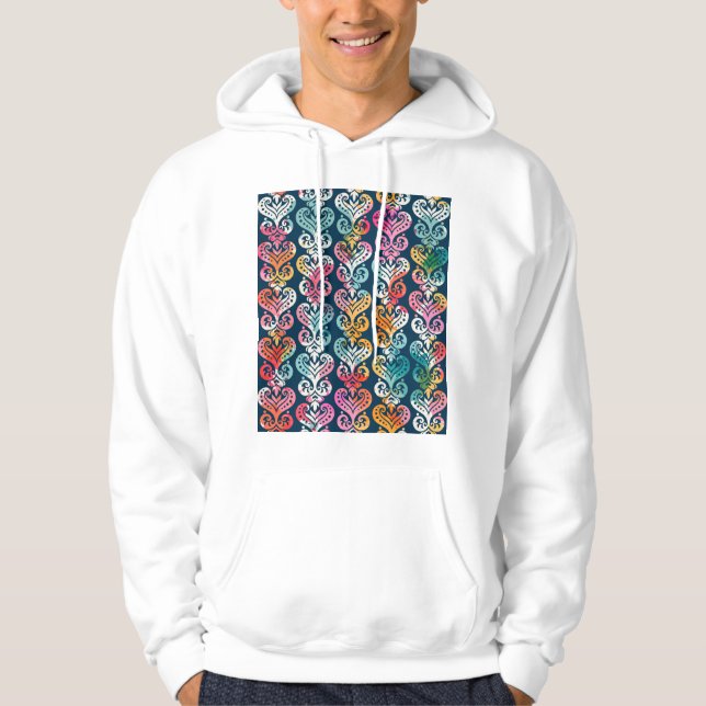 Dekorative Elemente, vielseitiges Musterdesign. Hoodie (Vorderseite)