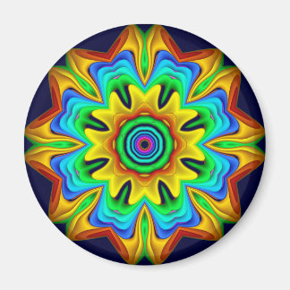Dekorative Fantasie Blume Spaß Magnet