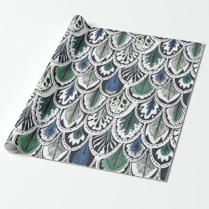 Dekorative Feathers Geschenkpapier