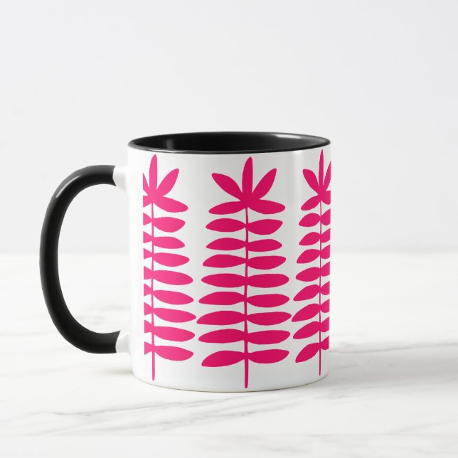 Dekorative Ferns - Crimson Tasse (Links)