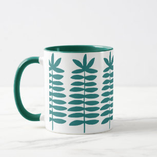 Dekorative Ferns - Hunter Green Tasse