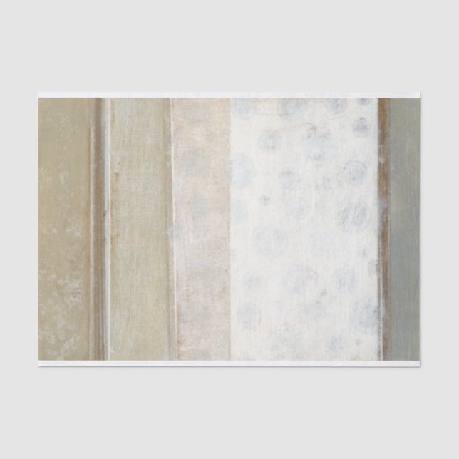 Dekorative Flächenmalerei in neutralen Farben Seidenpapier (Vorderseite)