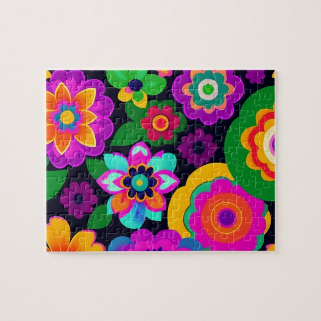 Dekorative, florfarbige Blume (Horizontal)