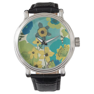Dekorative Garten-Blumen Armbanduhr