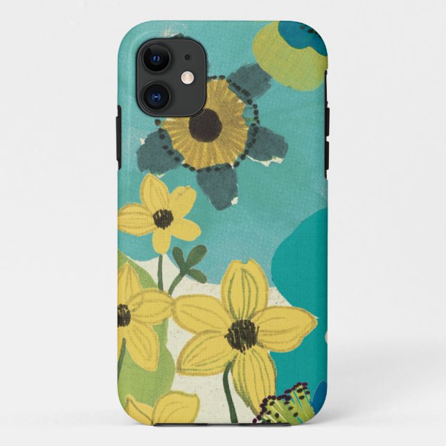 Dekorative Garten-Blumen Case-Mate iPhone Hülle (Rückseite)