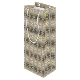Dekorative Gestalt Taupe Geschenktüte Für Weinflaschen