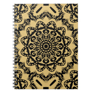 Dekorative Gestaltung im orientalischen Stil. Farb Notizblock