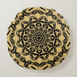 Dekorative Gestaltung im orientalischen Stil. Farb Rundes Kissen