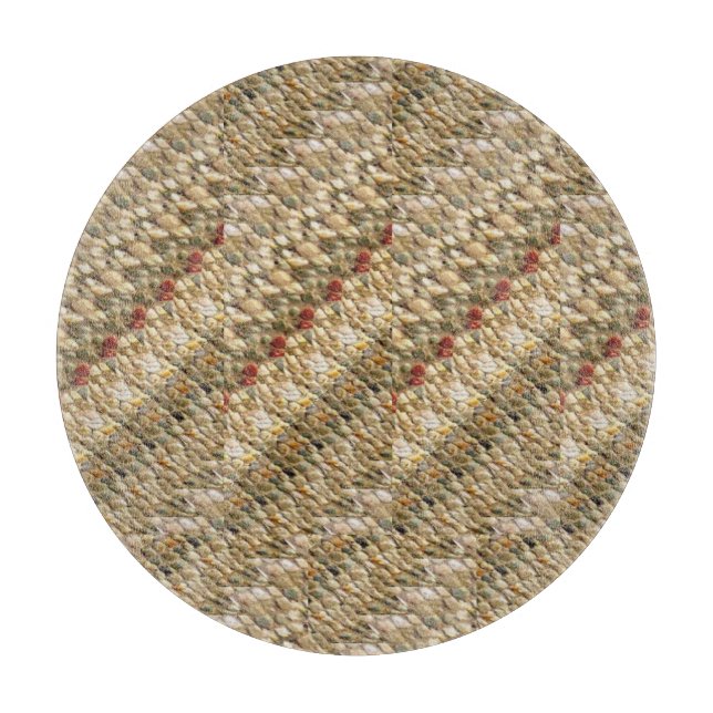 Dekorative Glasschneiden Serving Board 12" Einziga Schneidebrett (Vorderseite)