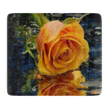 Dekorative Glasschneidplatte 6"x7"
