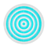 Dekorative Glaszuführung mit Circle Design