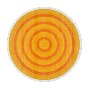 Dekorative Glaszuführung mit Circle Design Schneidebrett