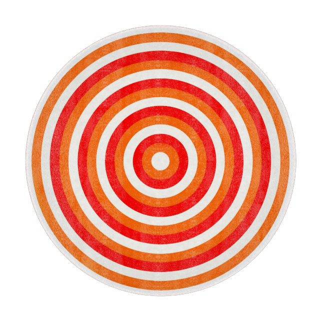 Dekorative Glaszuführung mit Circle Design Schneidebrett (Vorderseite)