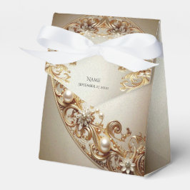 Dekorative Gold-Verzierung Geschenkbox Geschenkschachtel