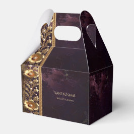 Dekorative Goldene Blumenschmuck-Geschenkbox mit P Geschenkschachtel