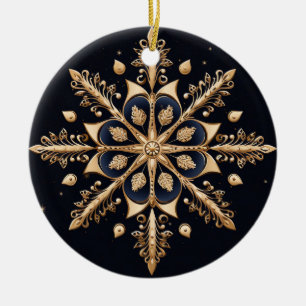 Dekorative Goldene Verzierung Keramik Ornament
