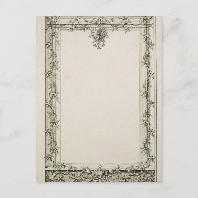Dekorative Grenze, 1809 Postkarte (Vorderseite)