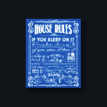 Dekorative Hausordnung Leinwanddruck<br><div class="desc">Eine Liste von Häusern in einem schön illustrierten Format.</div>