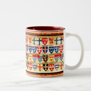 Dekorative Heraldry Muster Tasse