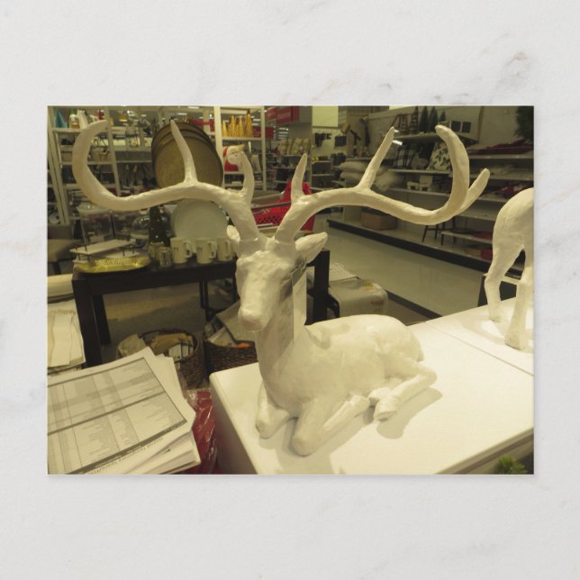 Dekorative Hirsche Postkarte (Vorderseite)
