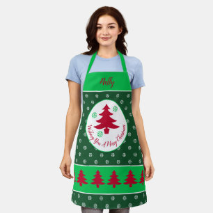 Dekorative Holiday Themed All-over Print-Schürze Schürze