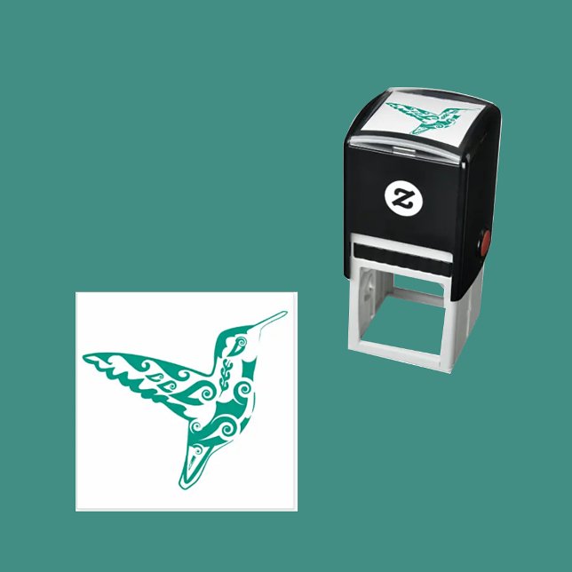 DEKORATIVE HUMMINGBIRD KÜNSTLERISCH EINZIGARTIG PERMASTEMPEL (Von Creator hochgeladen)